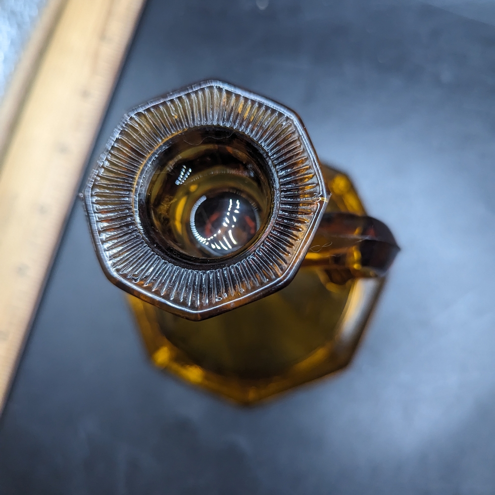 Vintage Amber Glass Candle Holders Set - Picture 8 of 10